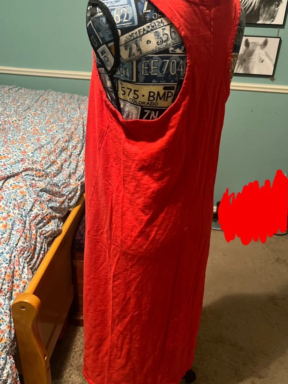 J. Crew Red Sleeveless Tank Dress - Picture 10 of 12